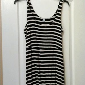 Long striped casual dress
